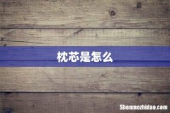 枕芯是怎么