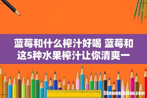 蓝莓和什么榨汁好喝 蓝莓和这5种水果榨汁让你清爽一夏