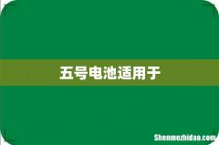 五号电池适用于