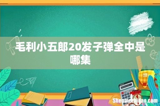毛利小五郎20发子弹全中是哪集