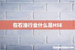 在石油行业什么是HSE