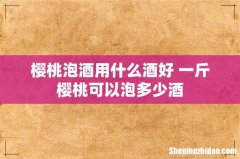 樱桃泡酒用什么酒好 一斤樱桃可以泡多少酒
