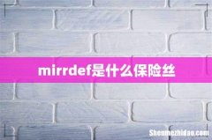 mirrdef是什么保险丝