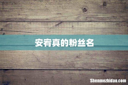 安宥真的粉丝名
