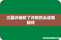 三国许褚砍了许攸的头结局如何