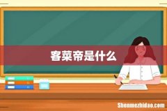 客菜帝是什么
