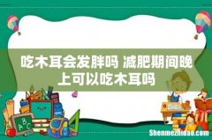 吃木耳会发胖吗 减肥期间晚上可以吃木耳吗