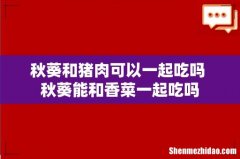 秋葵和猪肉可以一起吃吗 秋葵能和香菜一起吃吗
