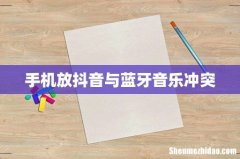 手机放抖音与蓝牙音乐冲突