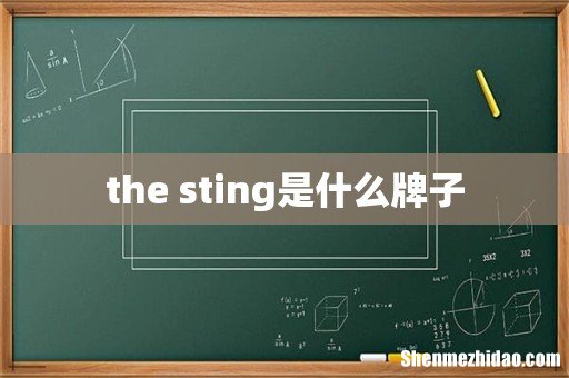 the sting是什么牌子