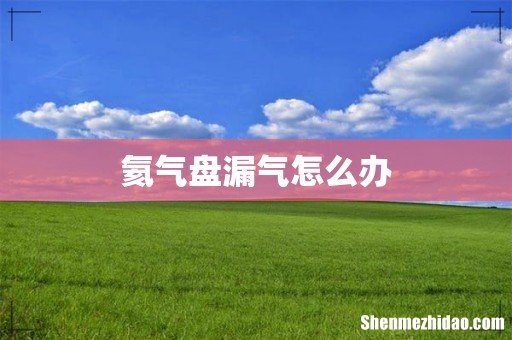 氦气盘漏气怎么办