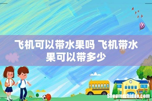 飞机可以带水果吗 飞机带水果可以带多少