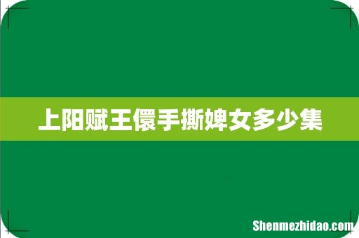 上阳赋王儇手撕婢女多少集