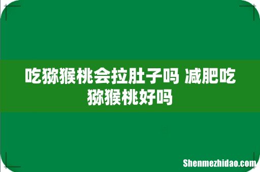 吃猕猴桃会拉肚子吗 减肥吃猕猴桃好吗