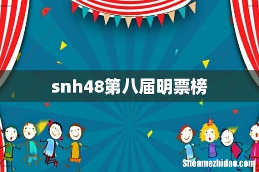snh48第八届明票榜