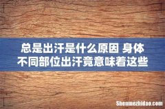 总是出汗是什么原因 身体不同部位出汗竟意味着这些问题