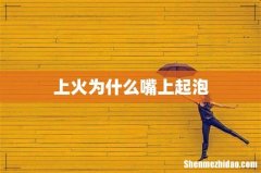上火为什么嘴上起泡