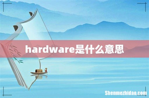 hardware是什么意思