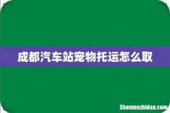 成都汽车站宠物托运怎么取