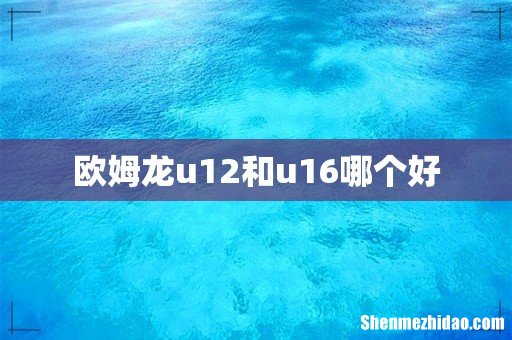 欧姆龙u12和u16哪个好