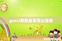 gucci男鞋皮革怎么保养