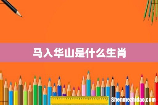 马入华山是什么生肖