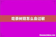 吃茶树菇怎么会过敏
