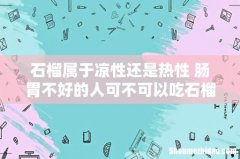 石榴属于凉性还是热性 肠胃不好的人可不可以吃石榴