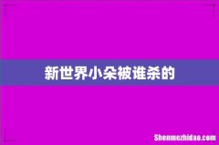 新世界小朵被谁杀的