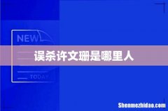 误杀许文珊是哪里人