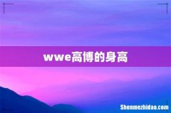 wwe高博的身高