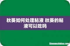 秋葵如何处理粘液 秋葵的粘液可以吃吗