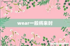 wear一般将来时
