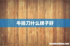 牛排刀什么牌子好
