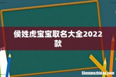 侯姓虎宝宝取名大全2022款