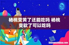 杨桃变黄了还能吃吗 杨桃变软了可以吃吗