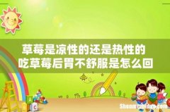 草莓是凉性的还是热性的 吃草莓后胃不舒服是怎么回事