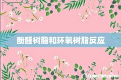 酚醛树脂和环氧树脂反应