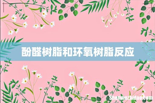 酚醛树脂和环氧树脂反应
