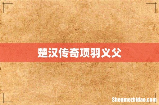 楚汉传奇项羽义父