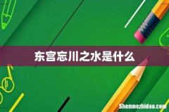 东宫忘川之水是什么