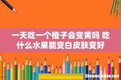 一天吃一个橙子会变黄吗 吃什么水果能变白皮肤变好