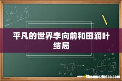 平凡的世界李向前和田润叶结局