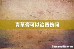 青草膏可以治烫伤吗