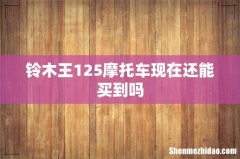 铃木王125摩托车现在还能买到吗
