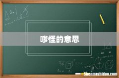 嗲怪的意思