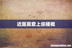 近距离爱上你梗概