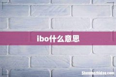 ibo什么意思