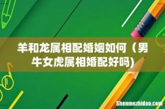 羊和龙属相配婚姻如何（男牛女虎属相婚配好吗)