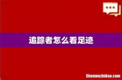 追踪者怎么看足迹